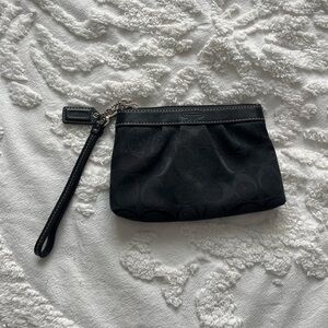Coach Black Wristlet Clutch
